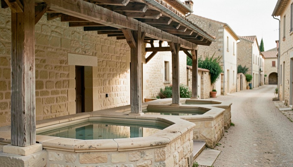 Lavoir en pierre : ce que l'eau raconte des villages du Luberon